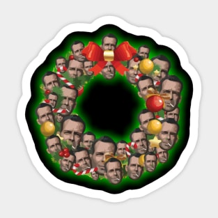 John McClane Die Hard Multiface Christmas Wreath Sticker